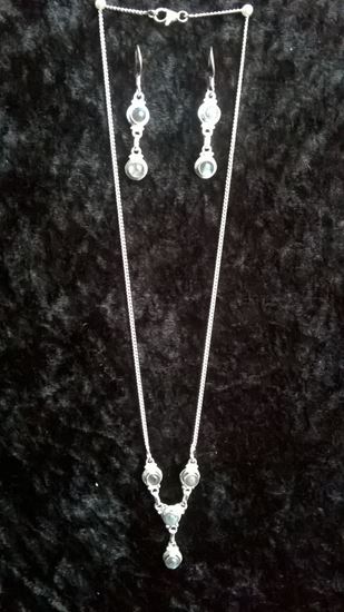 Picture of Stirling Silver Necklace and Earrings