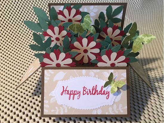 Picture of Handmade Birthday card in a box style